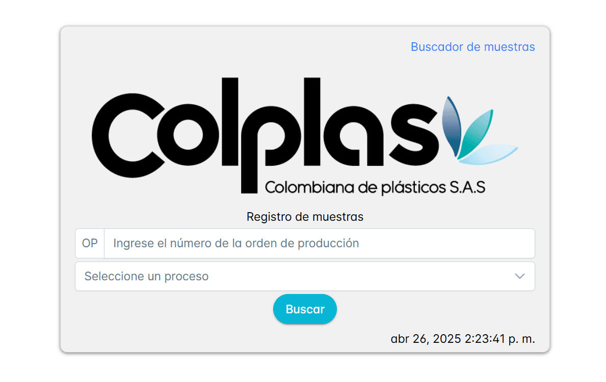 Calidad-RegistroDeMuestras